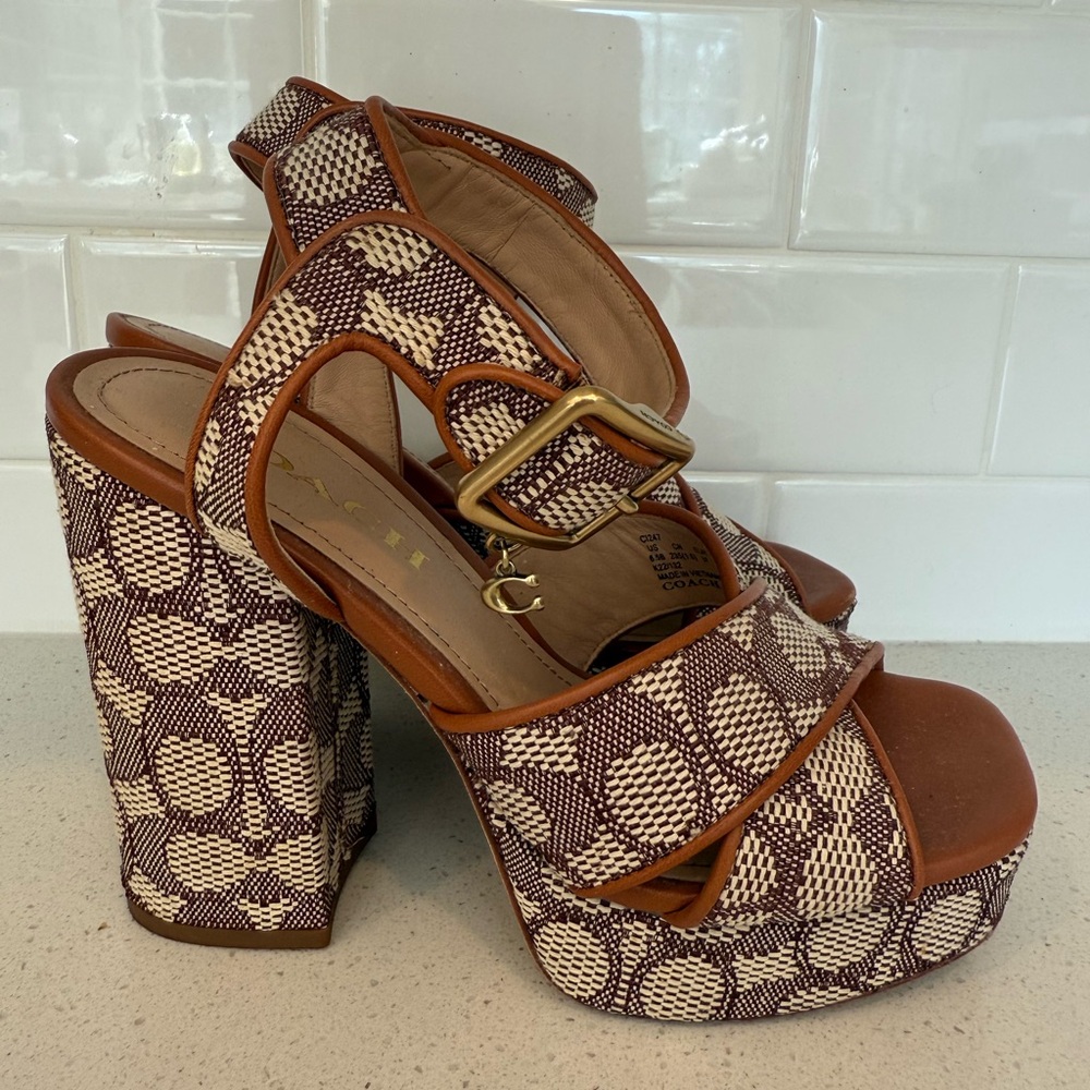 Coach Platform Heels
